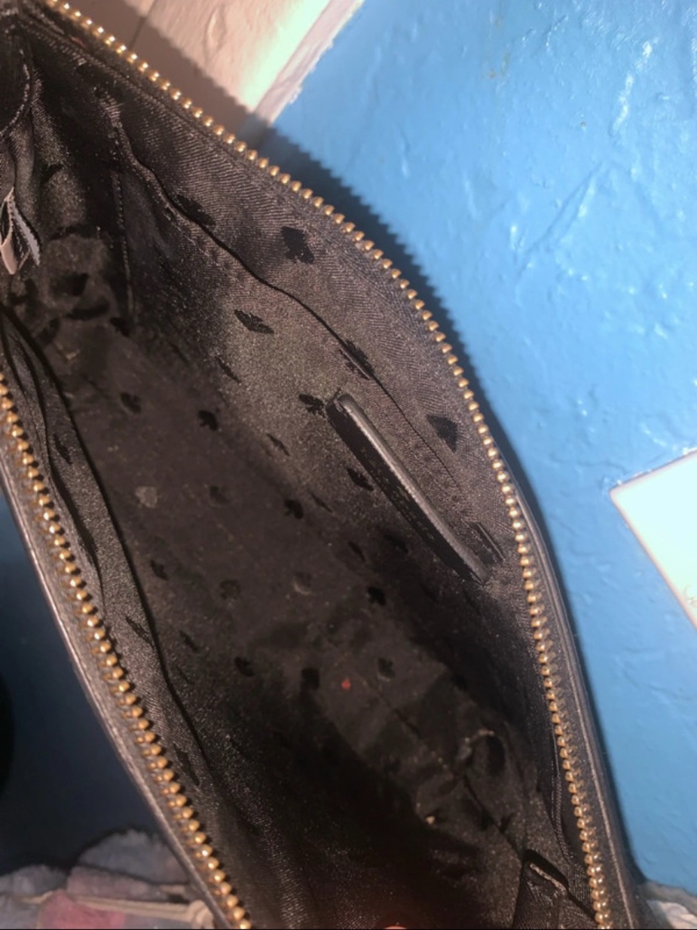 Black Men's Zip Pouch Bag
